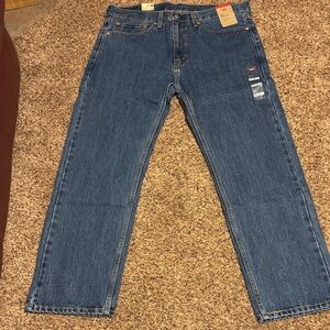 NWT Levi's Men's Classic Indigo Straight Jeans 505 36x30